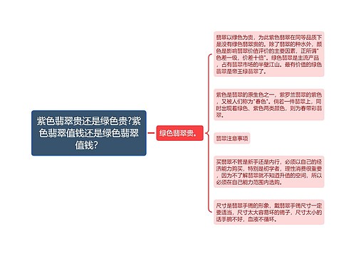 紫色翡翠贵还是绿色贵?紫色翡翠值钱还是绿色翡翠值钱？