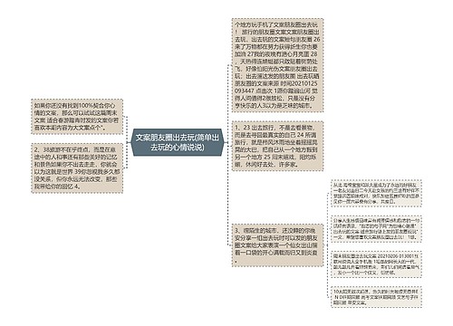 文案朋友圈出去玩(简单出去玩的心情说说)