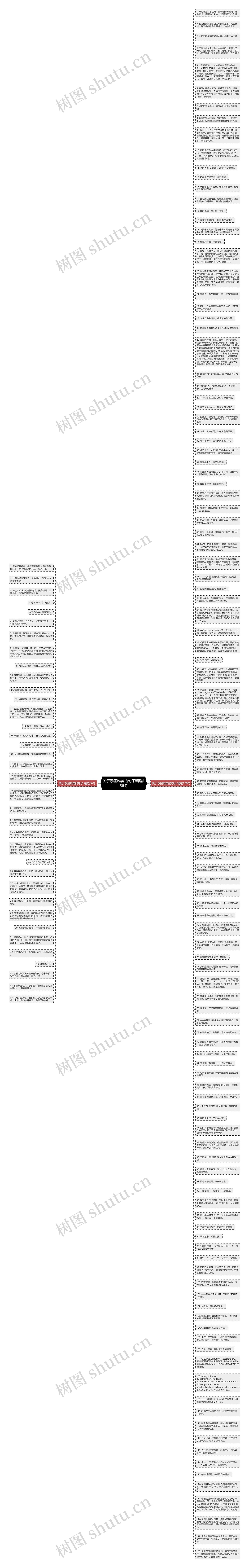 关于泰国唯美的句子精选156句思维导图