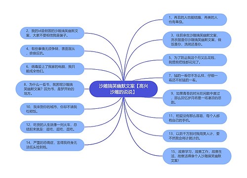 沙雕搞笑幽默文案【高兴沙雕的说说】