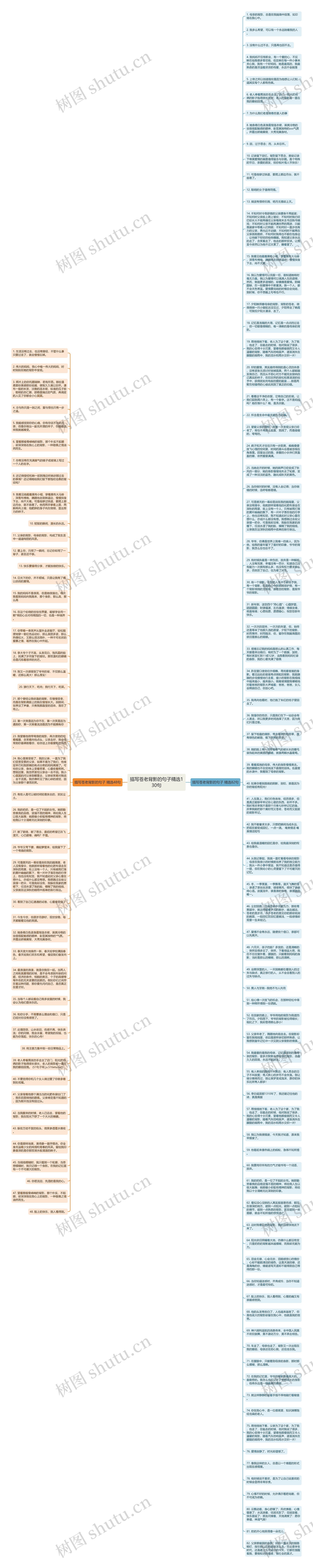 描写苍老背影的句子精选130句思维导图