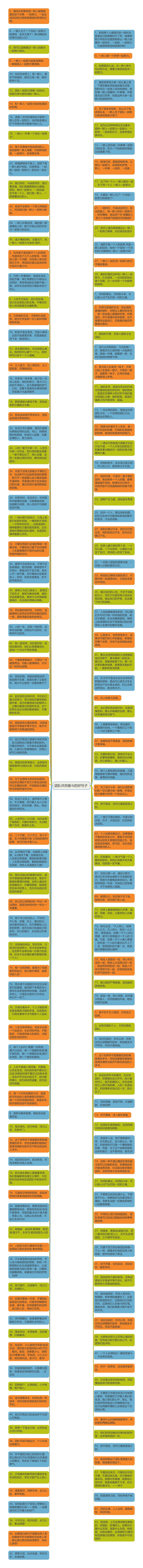 团队共同奋斗的好句子 思维导图