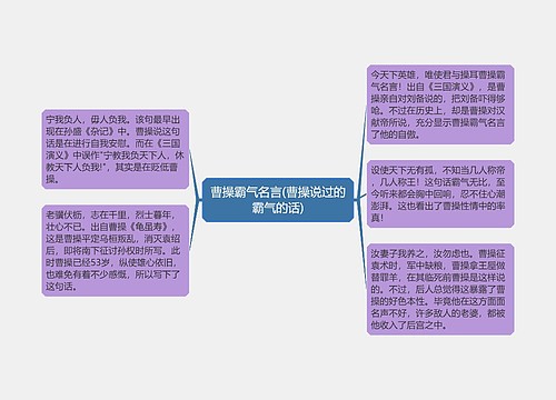 曹操霸气名言(曹操说过的霸气的话)