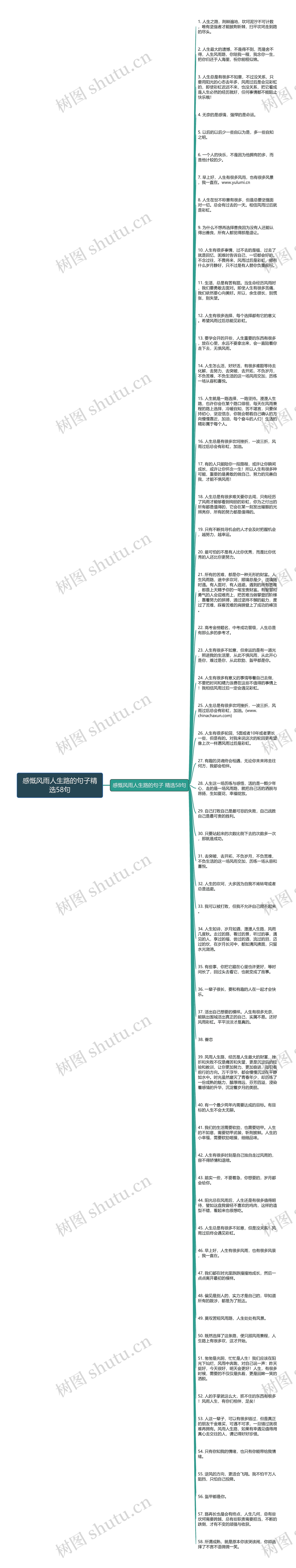 感慨风雨人生路的句子精选58句思维导图