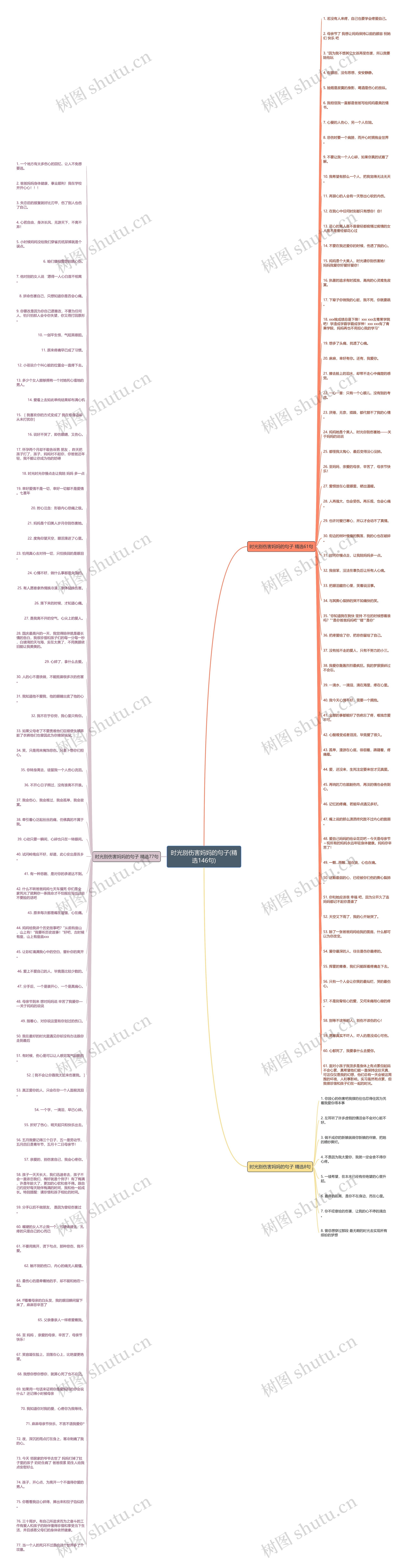 时光别伤害妈妈的句子(精选146句)思维导图