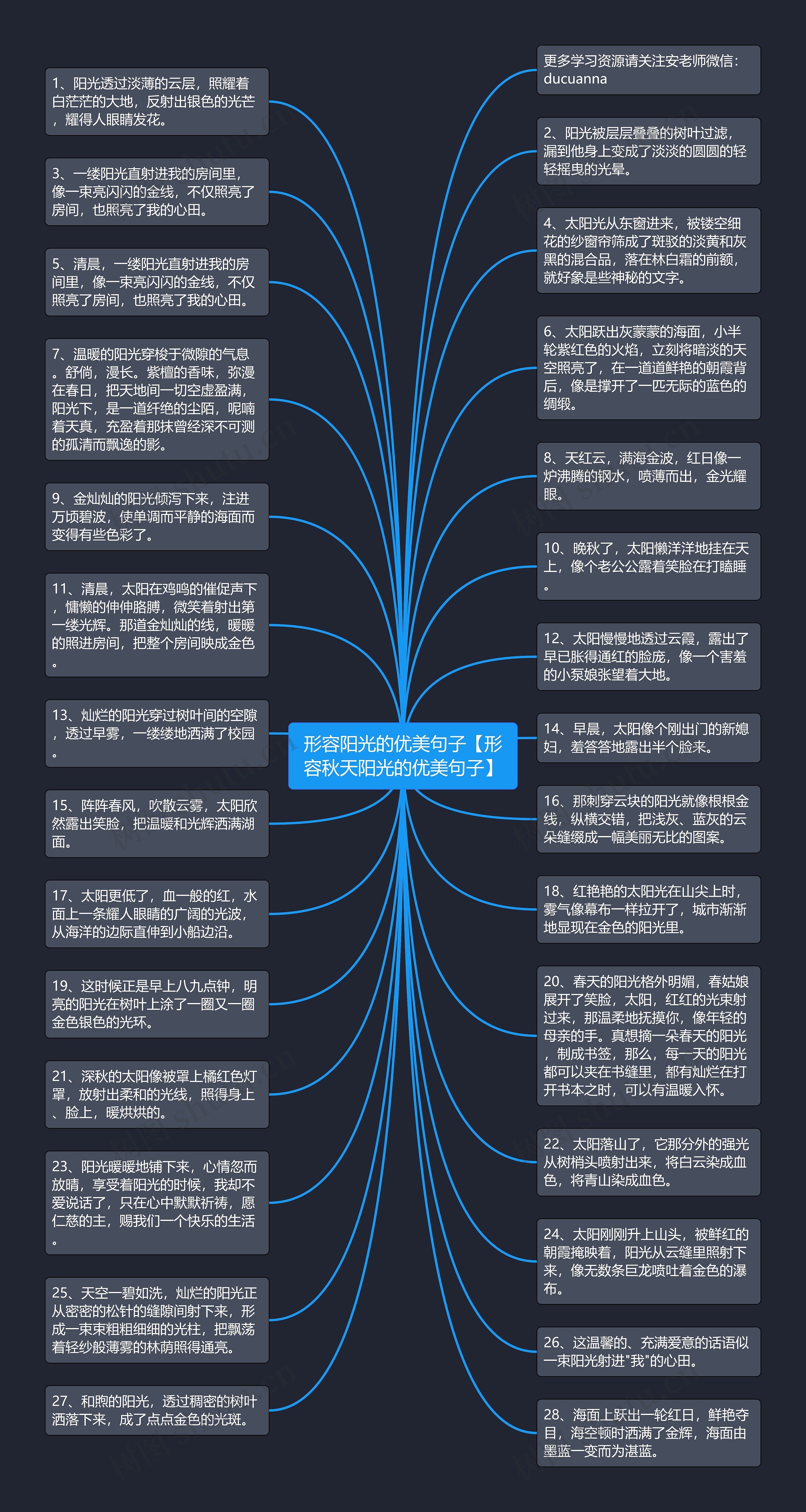 形容阳光的优美句子【形容秋天阳光的优美句子】