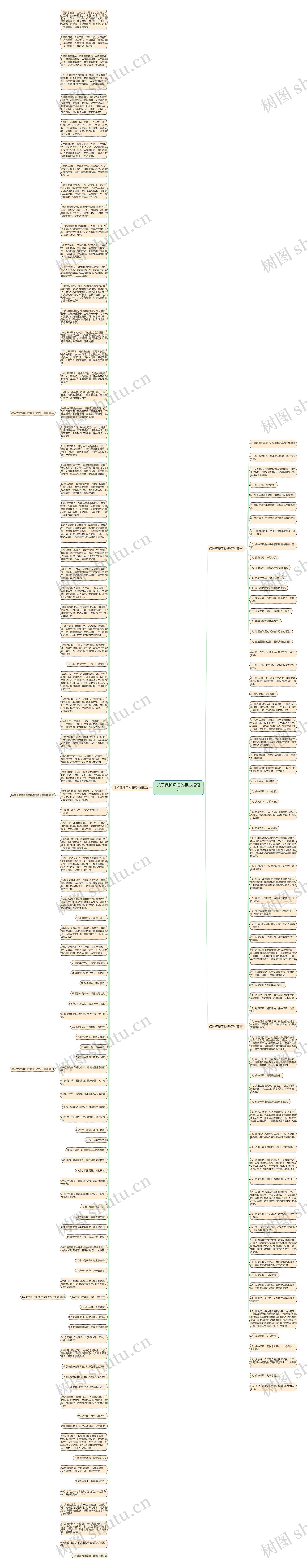 关于保护环境的手抄报语句思维导图