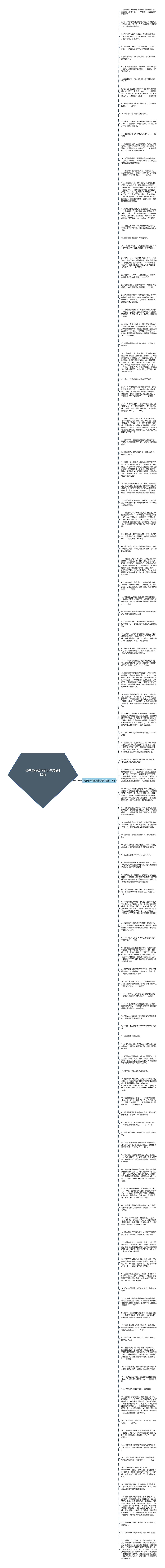 关于具体数字的句子精选113句思维导图