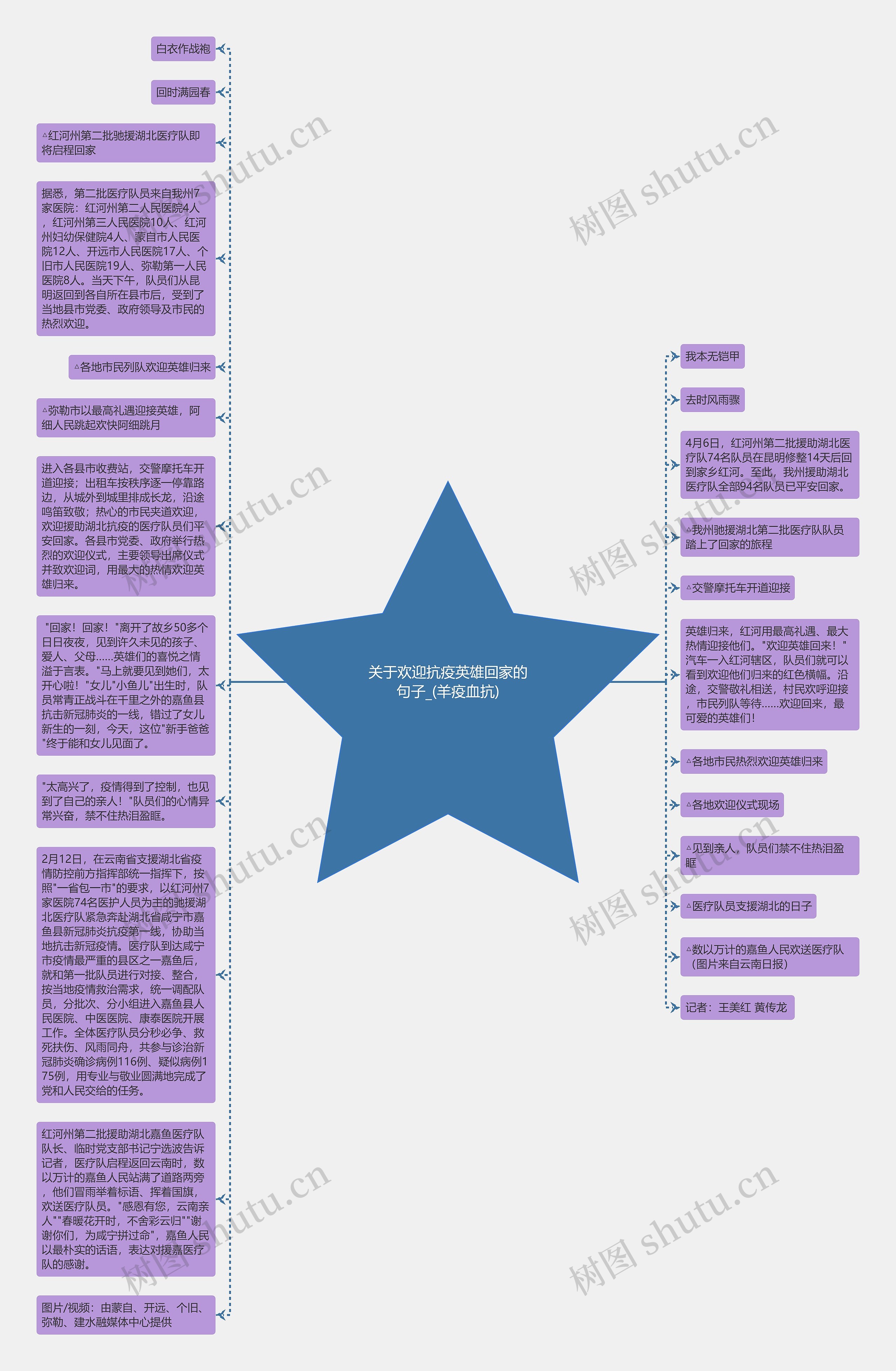 关于欢迎抗疫英雄回家的句子_(羊疫血抗)思维导图