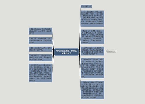 阳光语录正能量，满满正能量的句子