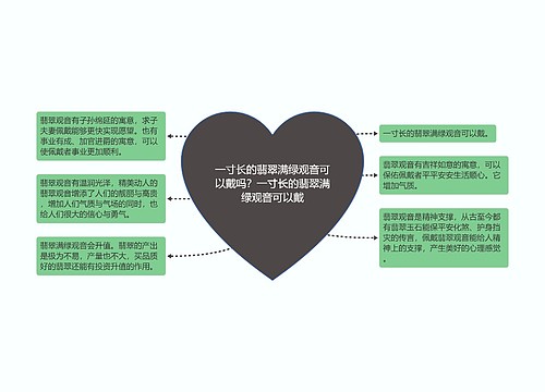 一寸长的翡翠满绿观音可以戴吗？一寸长的翡翠满绿观音可以戴