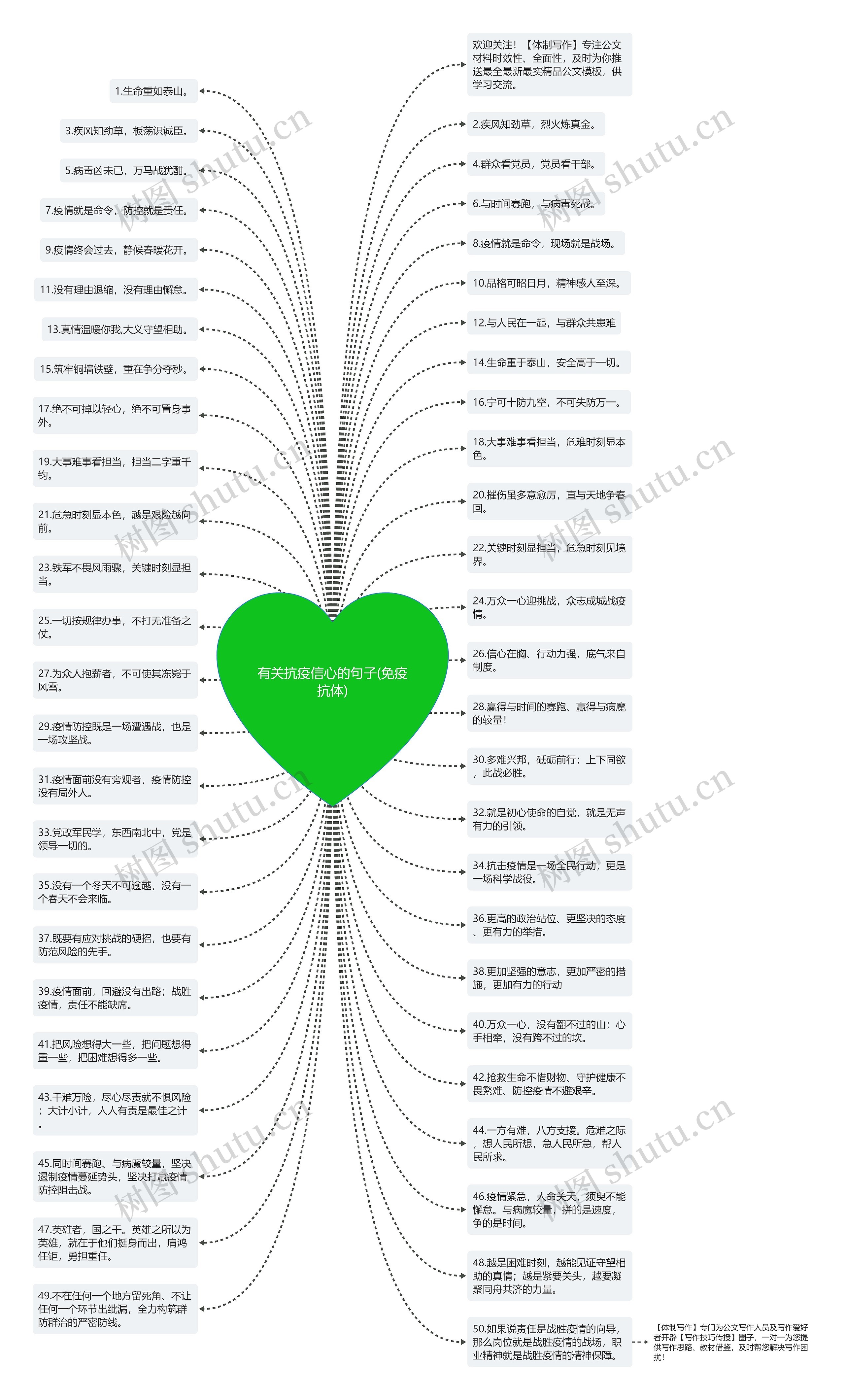 有关抗疫信心的句子(免疫抗体)思维导图