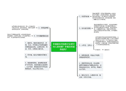 手镯要如何保养才会使它持久透亮啊？手镯怎样越养越亮？