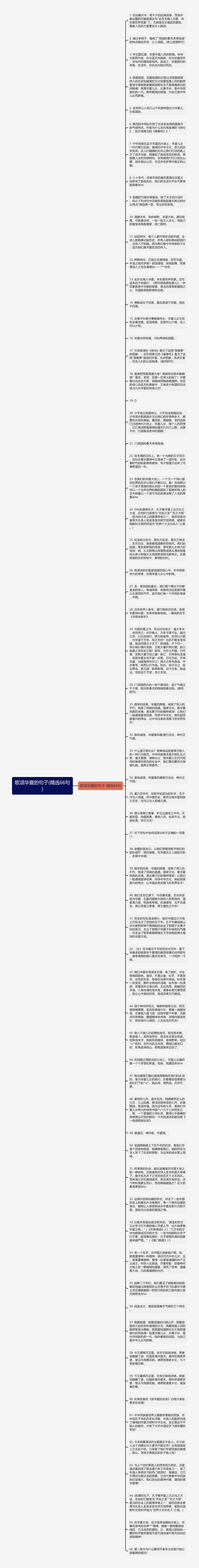 歌颂华夏的句子(精选66句)