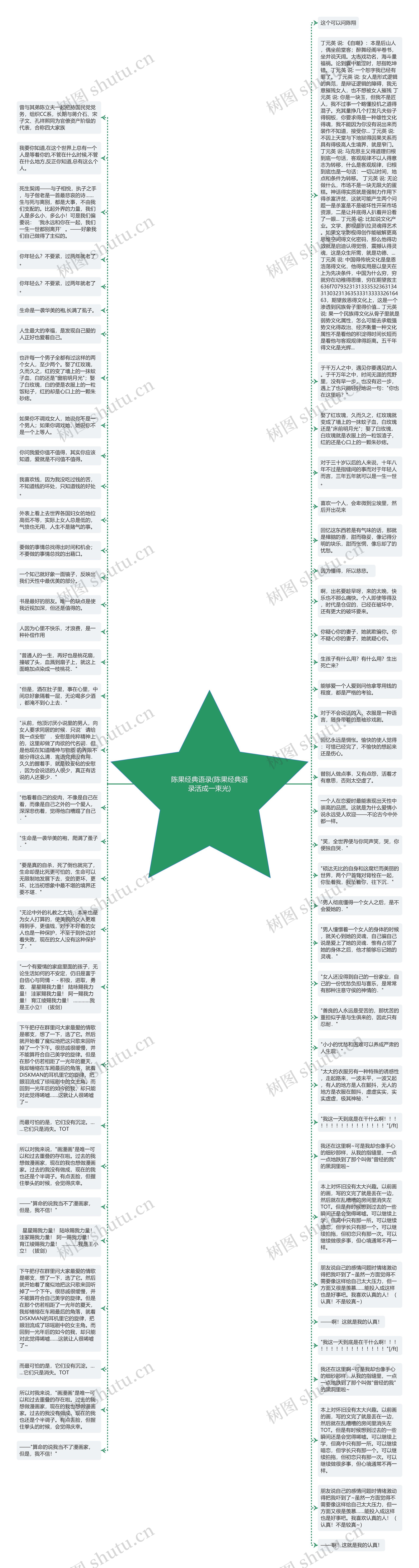 陈果经典语录(陈果经典语录活成一束光)思维导图