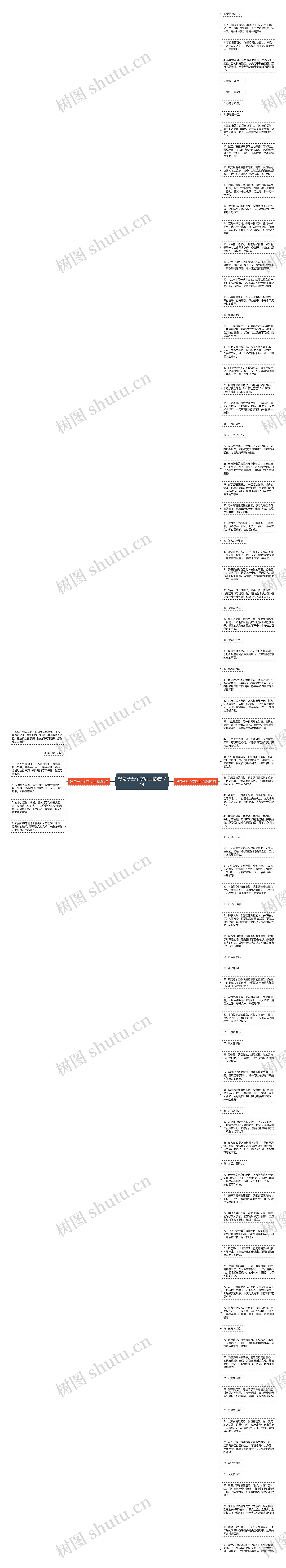 好句子五个字以上精选97句思维导图