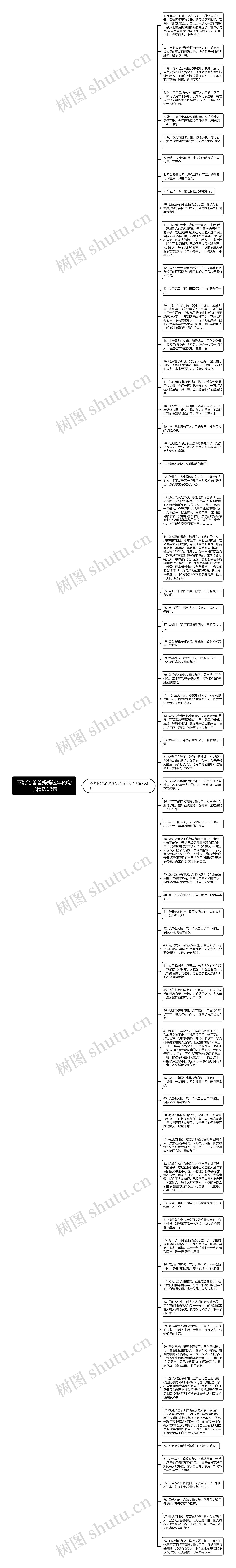 不能陪爸爸妈妈过年的句子精选68句思维导图