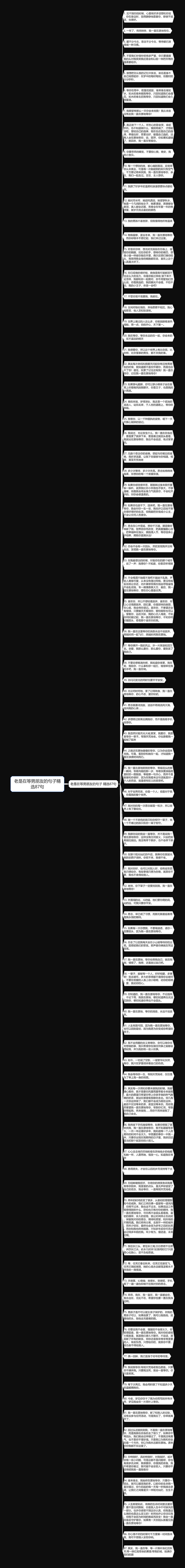 老是在等男朋友的句子精选87句思维导图