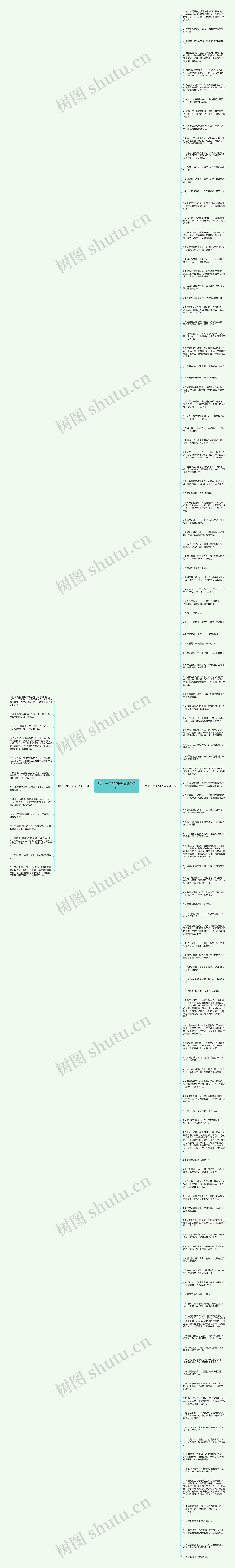 携手一生的句子精选131句思维导图