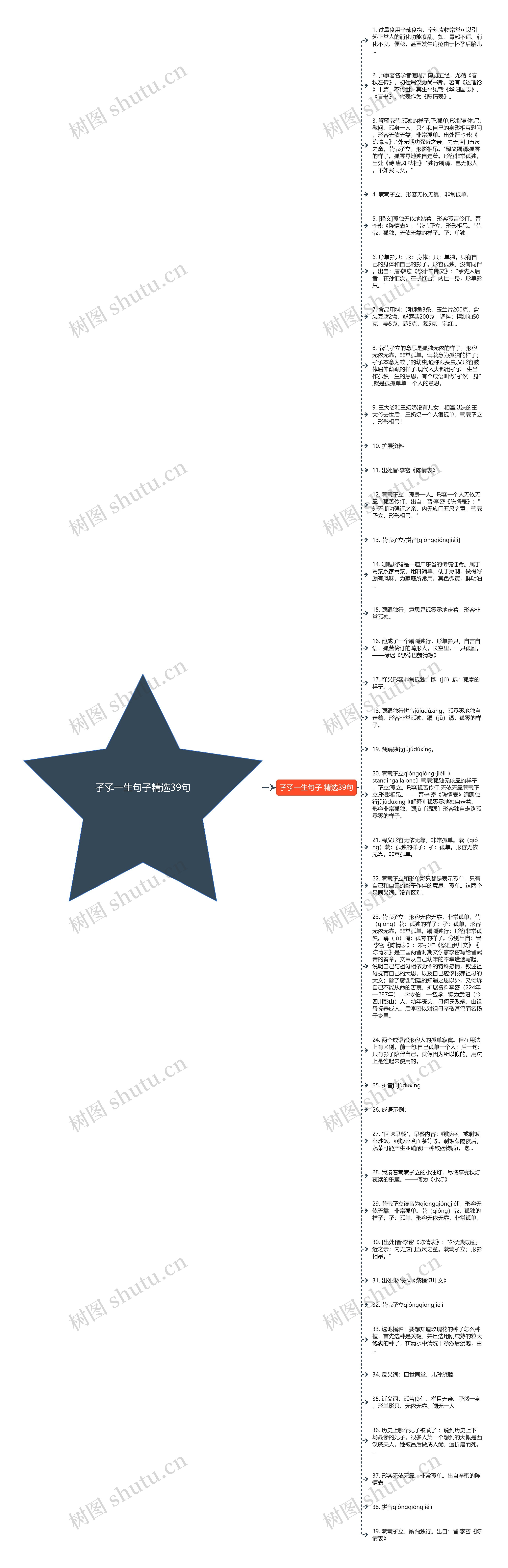 孑孓一生句子精选39句思维导图