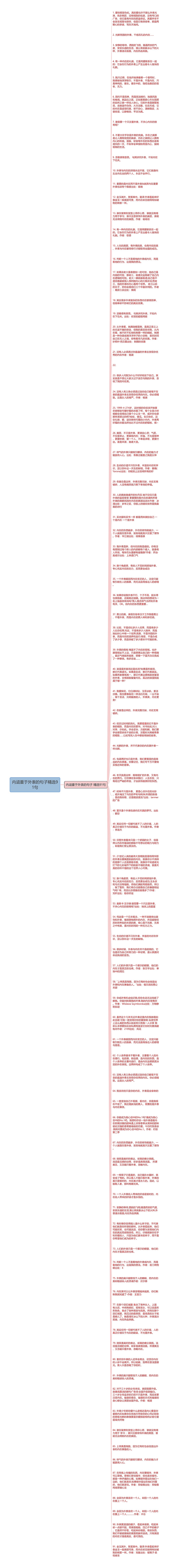 内涵重于外表的句子精选91句