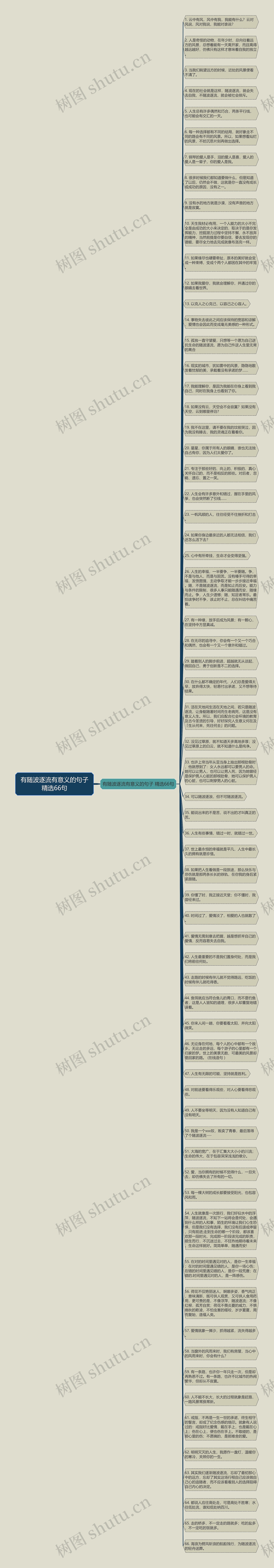 有随波逐流有意义的句子精选66句思维导图