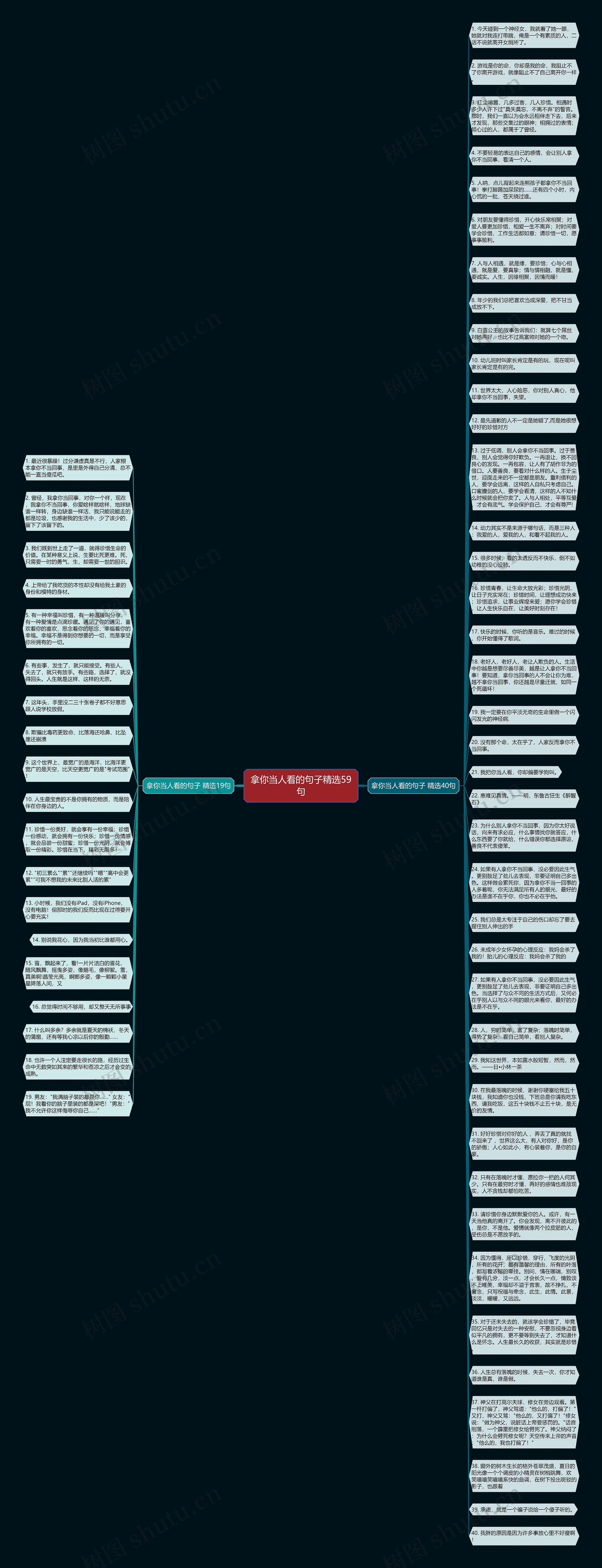 拿你当人看的句子精选59句思维导图