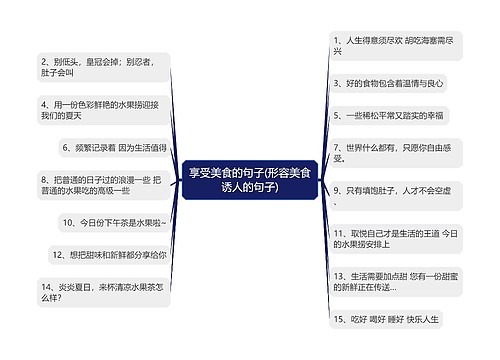 享受美食的句子(形容美食诱人的句子)