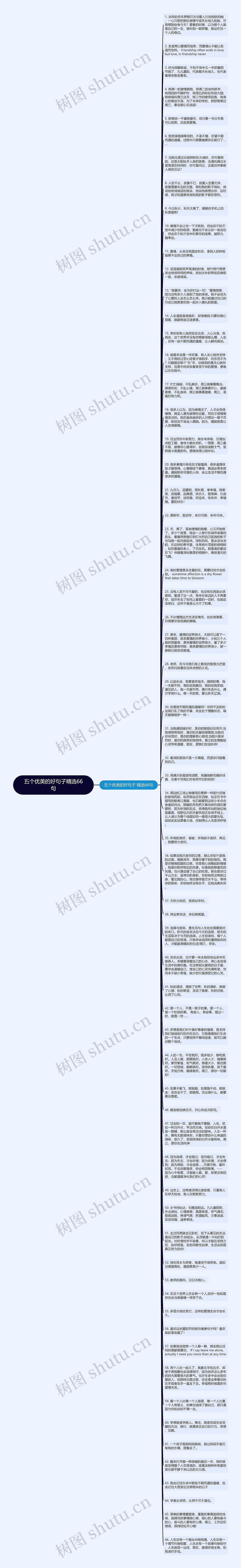 五个优美的好句子精选66句思维导图