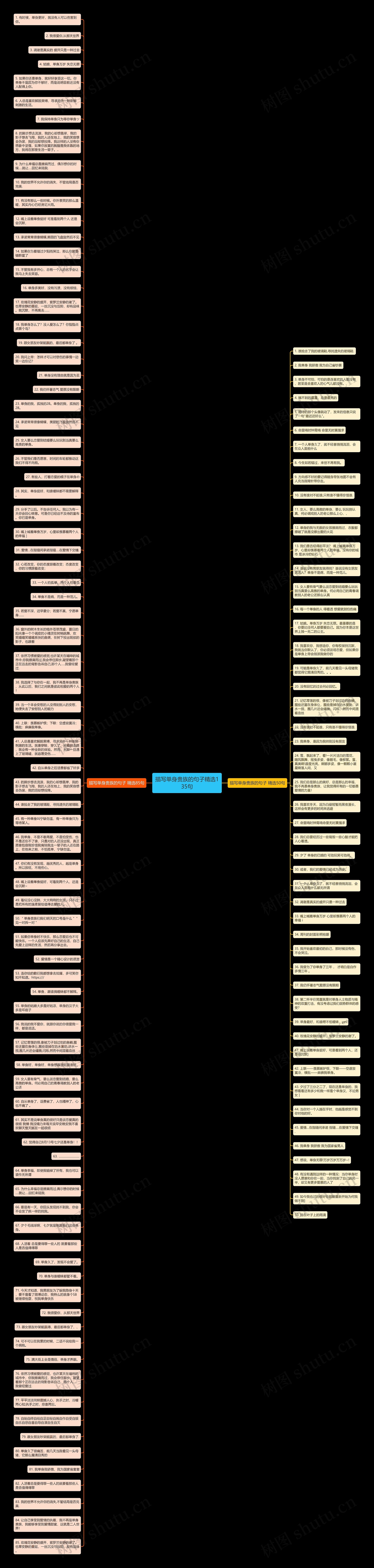 描写单身贵族的句子精选135句思维导图
