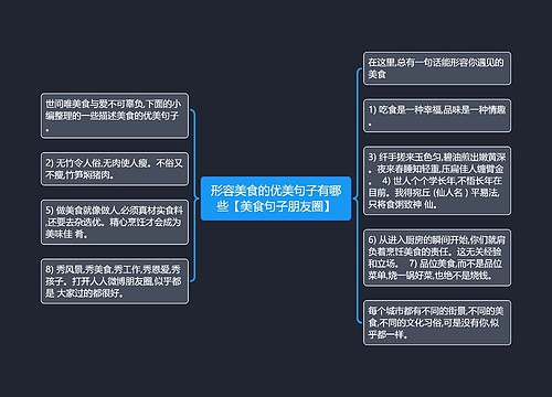 形容美食的优美句子有哪些【美食句子朋友圈】