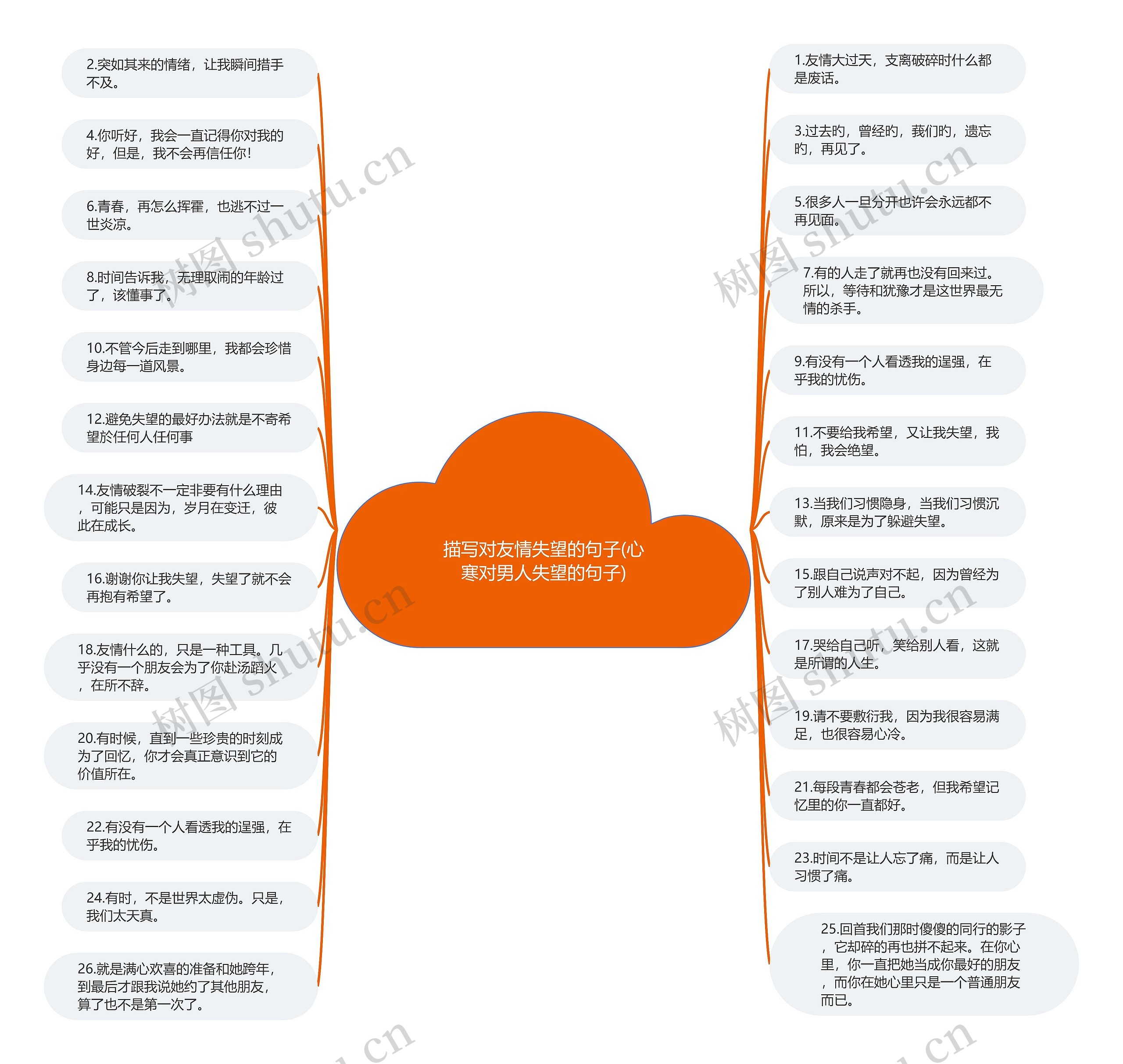描写对友情失望的句子(心寒对男人失望的句子)思维导图