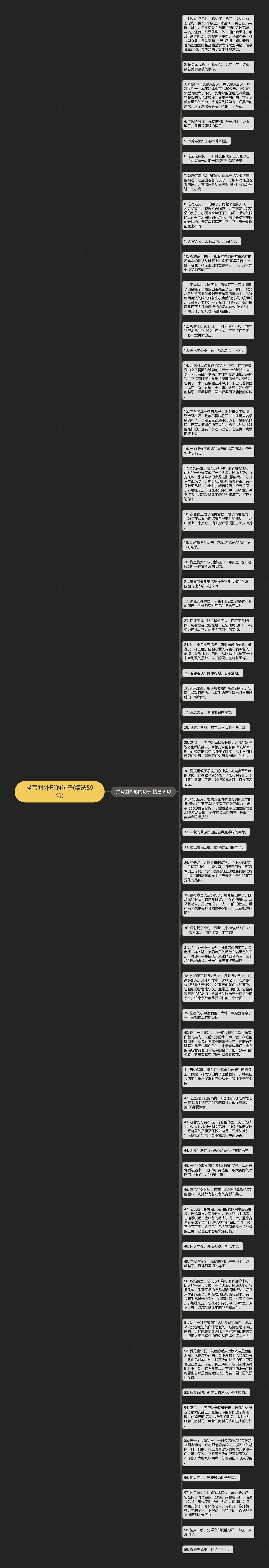 描写豺外形的句子(精选59句)思维导图