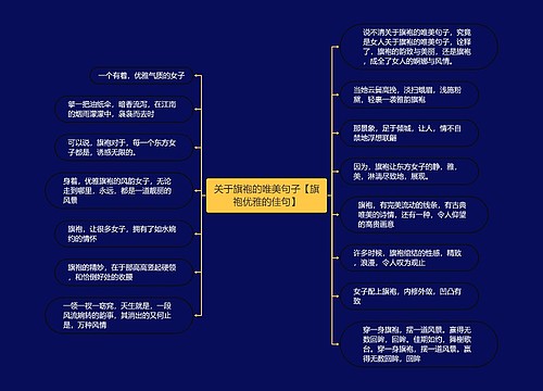 关于旗袍的唯美句子【旗袍优雅的佳句】