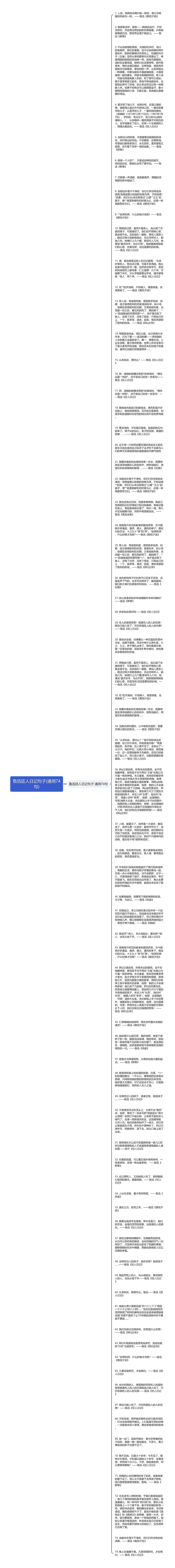 鲁迅狂人日记句子(通用74句)思维导图