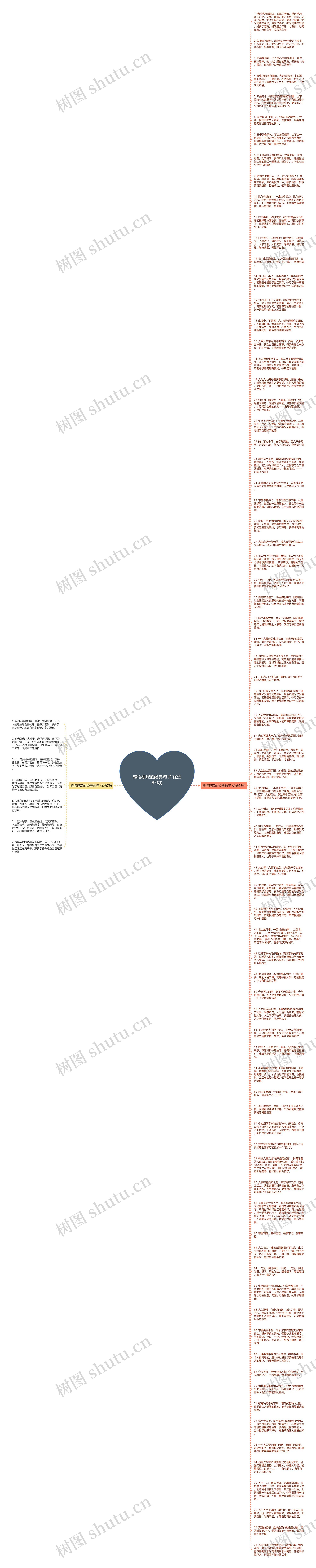 感悟很深的经典句子(优选85句)思维导图