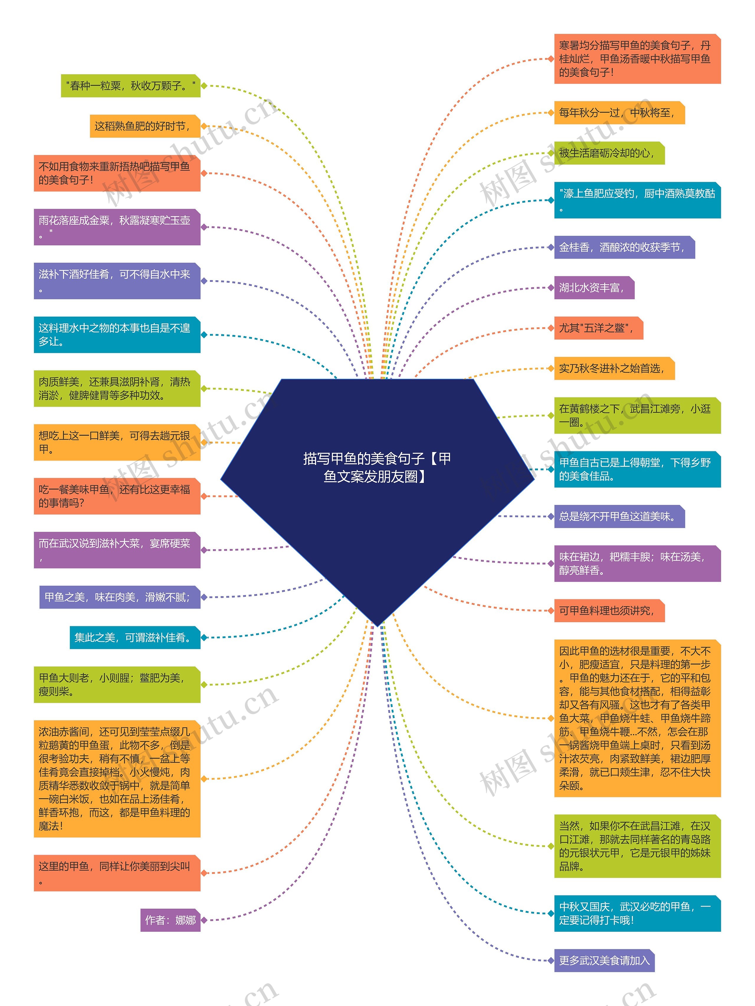 描写甲鱼的美食句子【甲鱼文案发朋友圈】思维导图