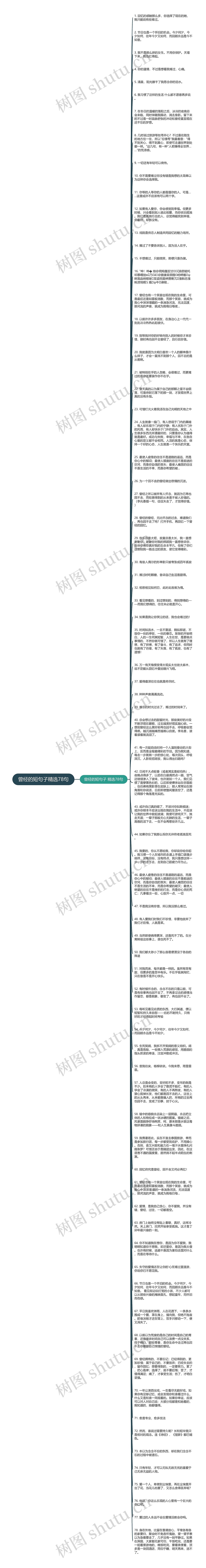 曾经的短句子精选78句