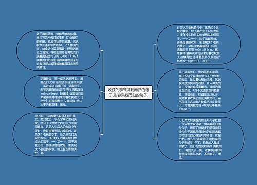 收获的季节满载而归的句子(形容满载而归的句子)