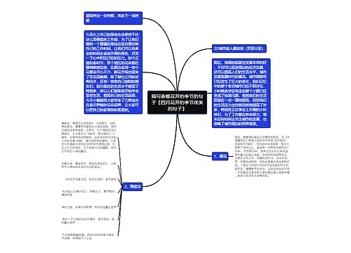 描写春暖花开的季节的句子【四月花开的季节优美的句子】