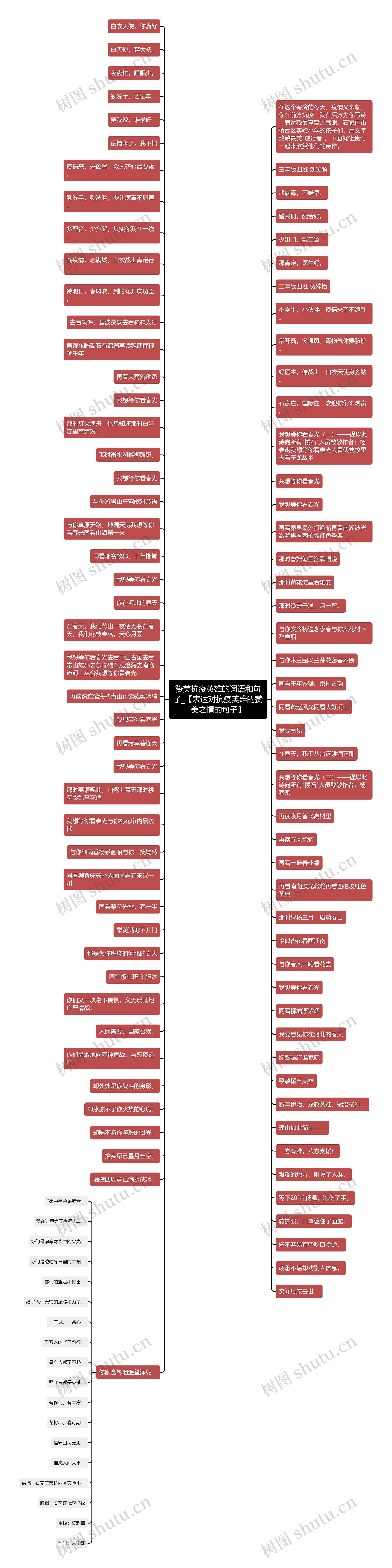 赞美抗疫英雄的词语和句子_【表达对抗疫英雄的赞美之情的句子】思维导图