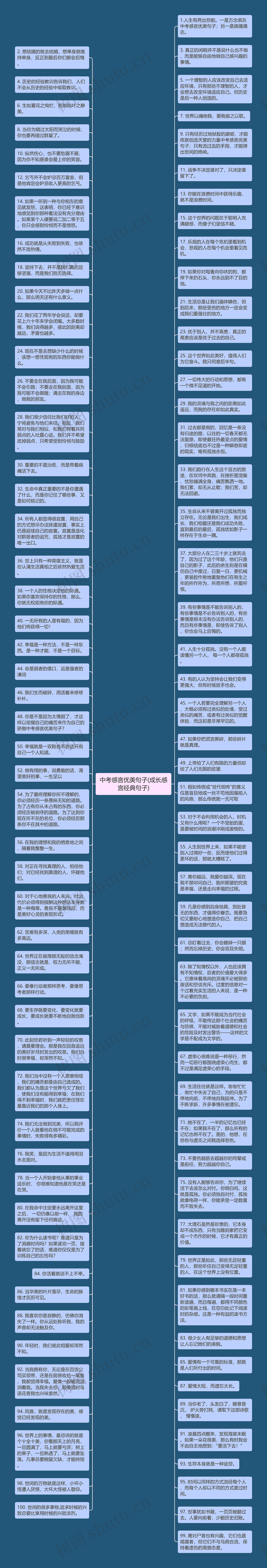 中考感言优美句子(成长感言经典句子)