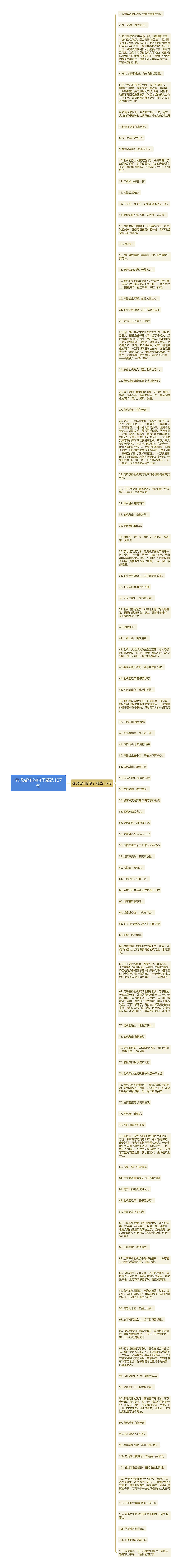 老虎成年的句子精选107句思维导图