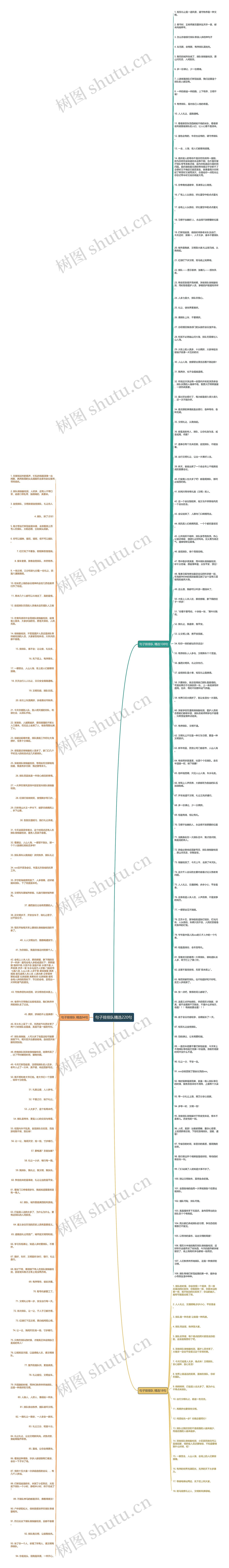 句子排排队精选220句思维导图