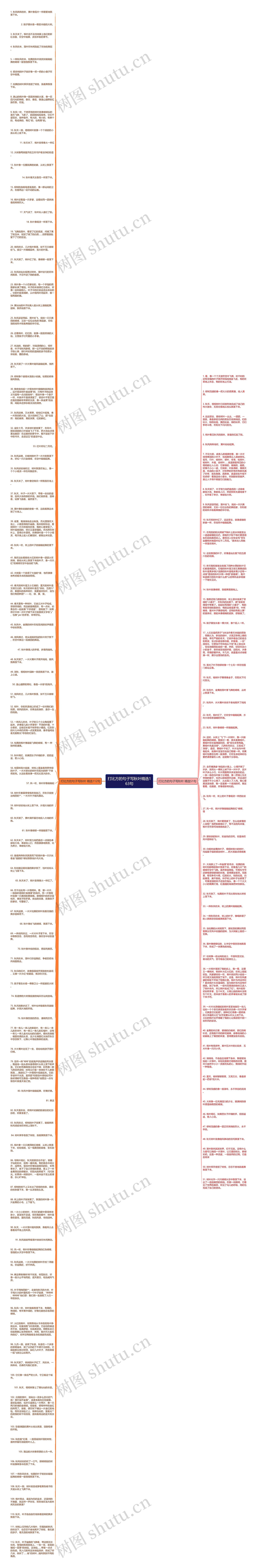 打比方的句子写秋叶精选163句思维导图