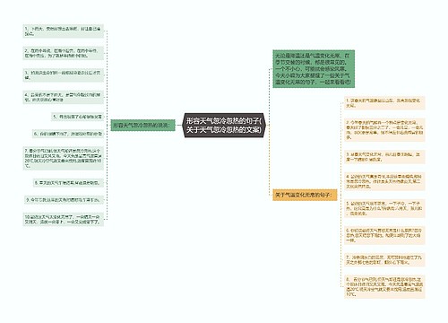 形容天气忽冷忽热的句子(关于天气忽冷忽热的文案)