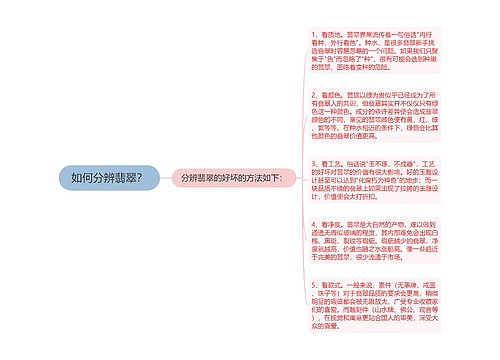 如何分辨翡翠？