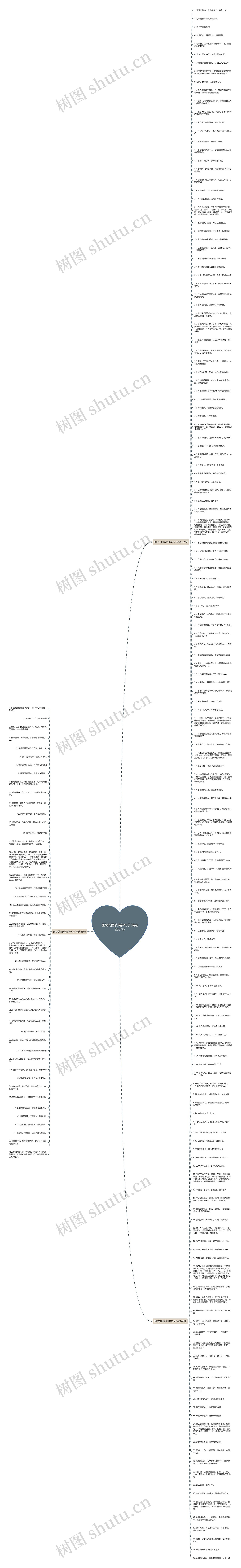 医院的团队精神句子(精选200句)思维导图