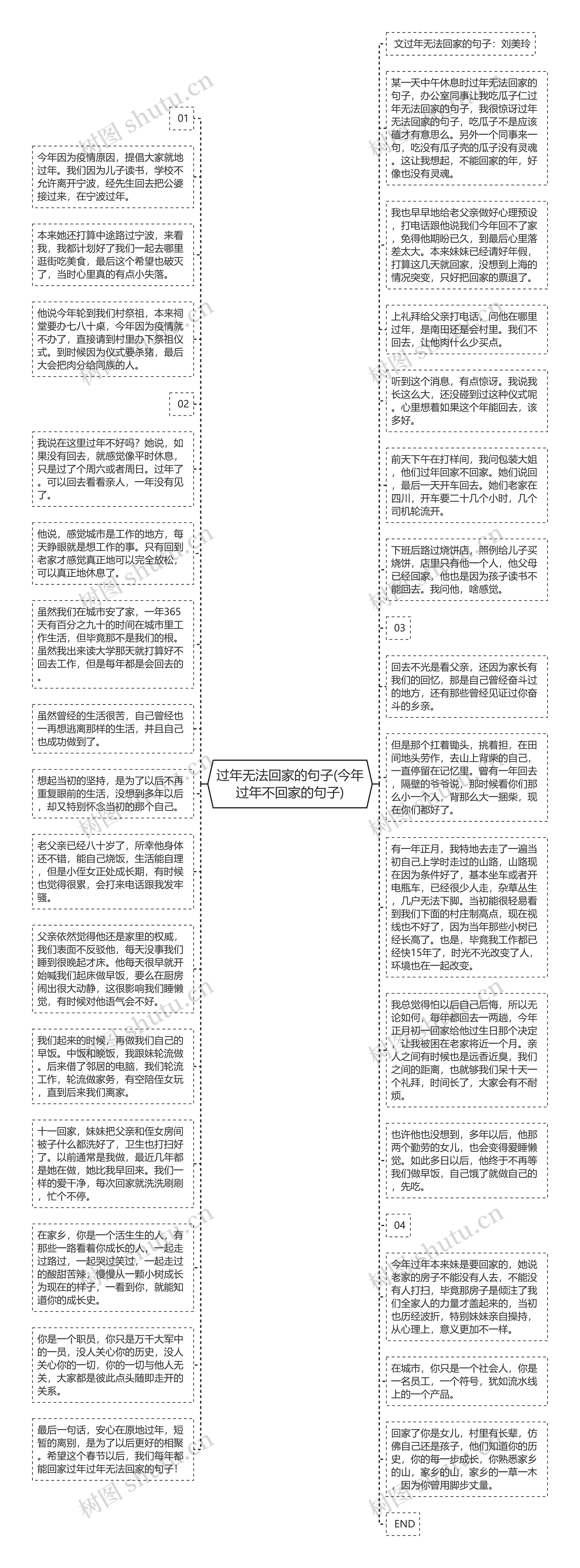 过年无法回家的句子(今年过年不回家的句子)思维导图