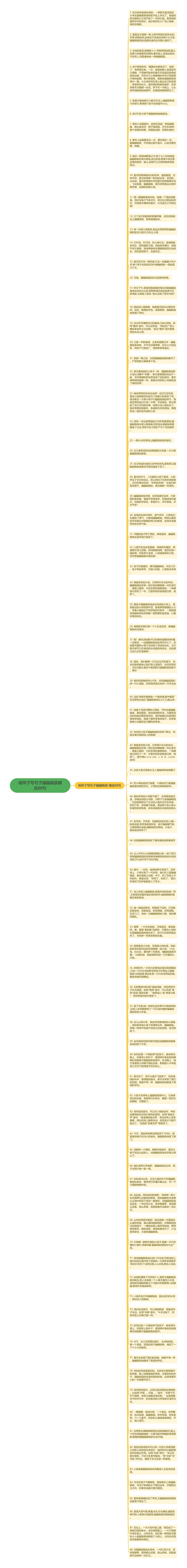 咱样子写句子蹦蹦跳跳精选88句思维导图